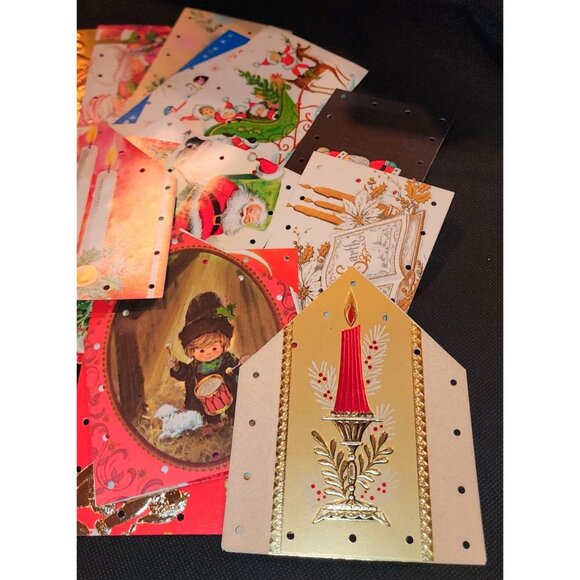Vintage Double-Sided Christmas Card & Tag Collection - 32 Piece Set - Picture 3 of 6